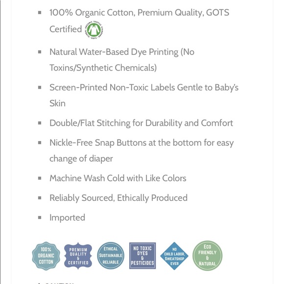 Beecotton Organics Chevron Pattern Tees - Picture 3 of 3